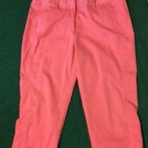 Coral capri pants